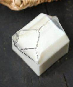 square milk glass milk box glass mug milk box cup