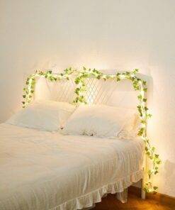 10M Solar Vine Leaf Fairy Garden String Lights