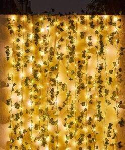 10M Solar Vine Leaf Fairy Garden String Lights