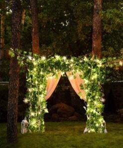 10M Solar Vine Leaf Fairy Garden String Lights