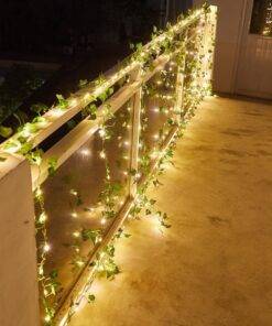 10M Solar Vine Leaf Fairy Garden String Lights