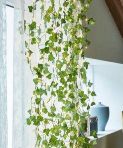 10M Solar Vine Leaf Fairy Garden String Lights