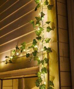 10M Solar Vine Leaf Fairy Garden String Lights