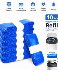 10PCs Nappy Disposal Unit Refill For Tommee Tippee Twist & Click