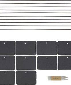 10PCs Reusable Garden Plant Labels Slate Stone