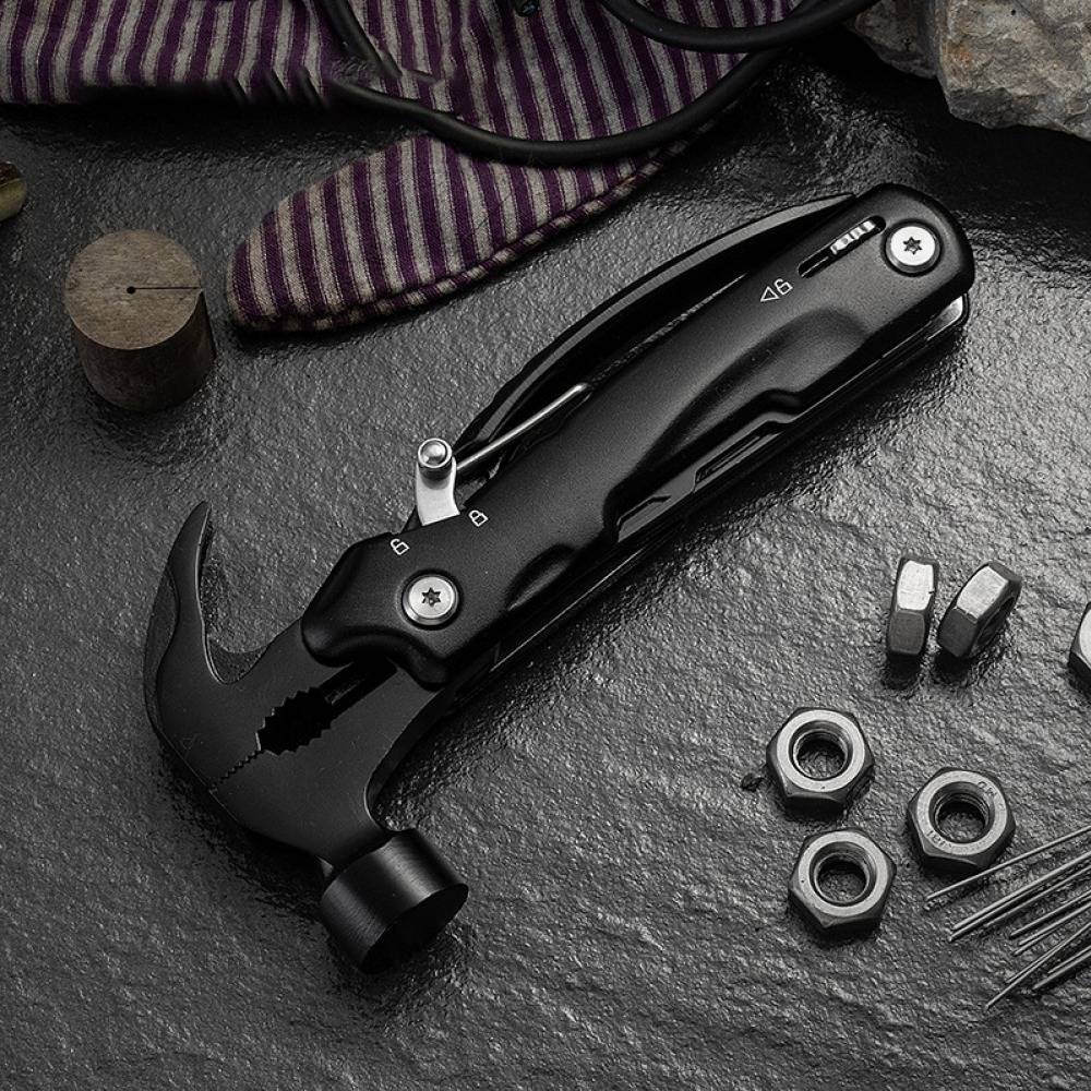 12 in 1 Hammer Knife Saw Survival Gear Tools Kit