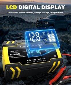 12V/24V Smart Car Battery Charger with screen