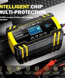 12V/24V Smart Car Battery Charger with screen