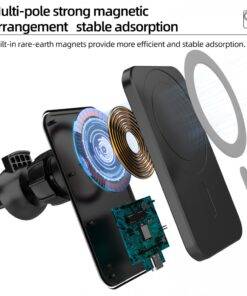 15W MagSafe Car Wireless Charger Mount Phone Holder