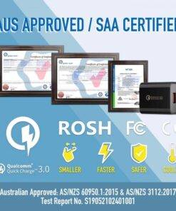 18W QC3.0 USB wall fast charger plug adapter NZ Certification