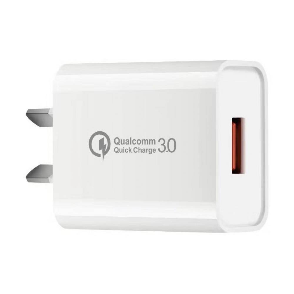 18W QC3.0 USB wall fast charger plug adapter NZ Certification