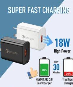 18W QC3.0 USB wall fast charger plug adapter NZ Certification