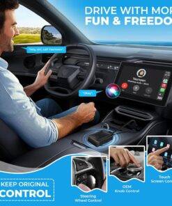 2 in 1 Wireless CarPlay Adapter Android Auto Dongle