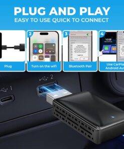 2 in 1 Wireless CarPlay Adapter Android Auto Dongle