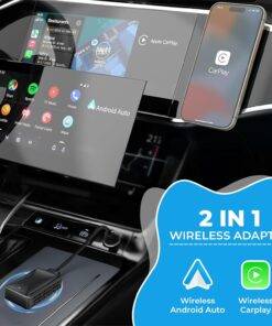 2 in 1 Wireless CarPlay Adapter Android Auto Dongle