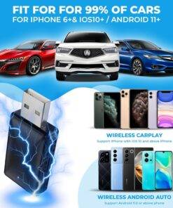 2 in 1 Wireless CarPlay Adapter Android Auto Dongle