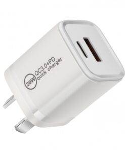 20W Mini Type-C (USB-C) PD and QC3.0 wall charger plug adapter for iPhone Android mobile charger