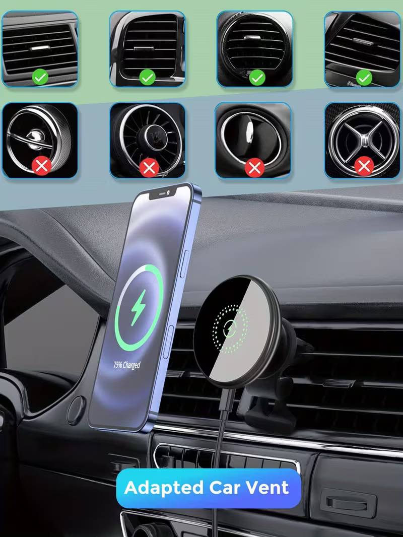 20W Wireless Magnetic MagSafe Car Charger