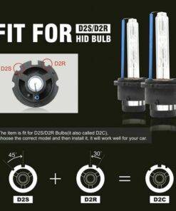 2PCs D2S D2R D2C Car 35W Xenon HID headlight Bulbs 4300K/6000K/8000K
