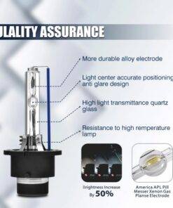 2PCs D2S D2R D2C Car 35W Xenon HID headlight Bulbs 4300K/6000K/8000K