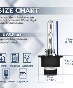 2PCs D2S D2R D2C Car 35W Xenon HID headlight Bulbs 4300K/6000K/8000K