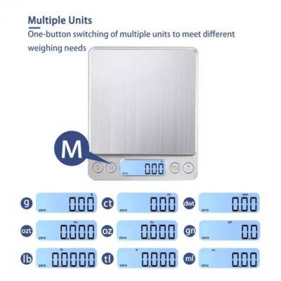 3000g Kitchen Scale Digital Backlight Hi - main product photo view 2