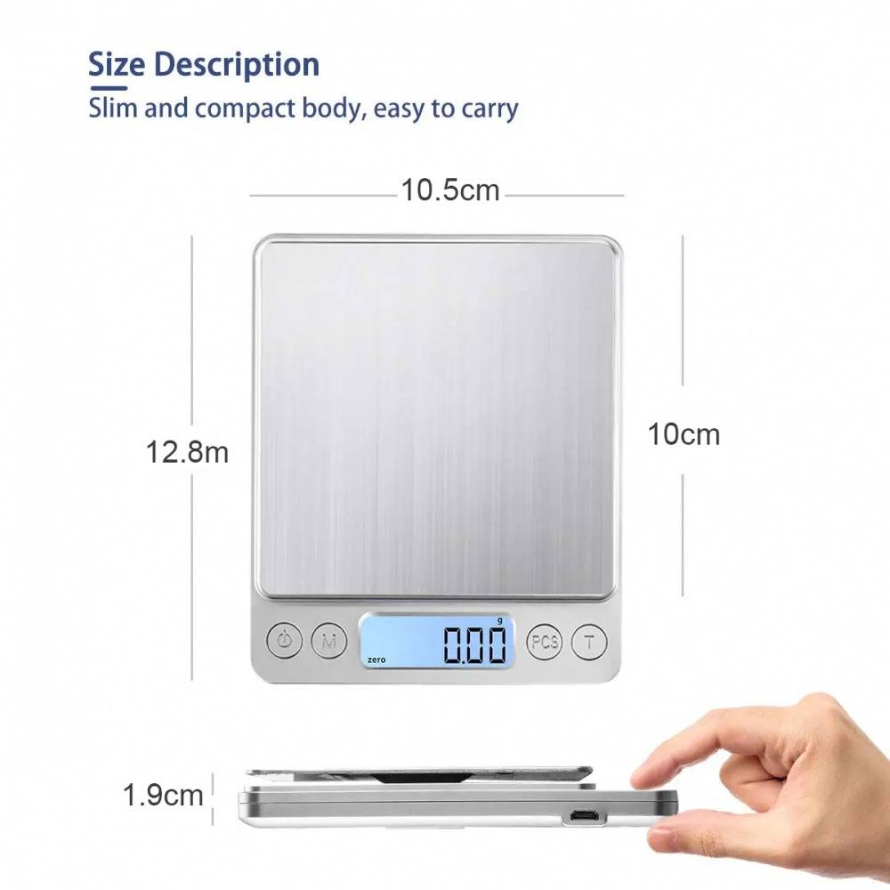 3000g Digital Backlight Scale High Precision