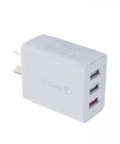 30W QC 3.0 3 Port USB Wall Charger Adapter