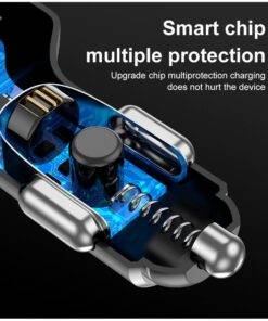 30w Fast Charging 3 Port Type-C PD USB Car Charger