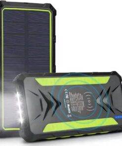 36000mAh Heavy Duty Solar Power Bank Wireless Type-C PD USB Charing