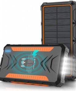 36000mAh Heavy Duty Solar Power Bank Wireless Type-C PD USB Charing