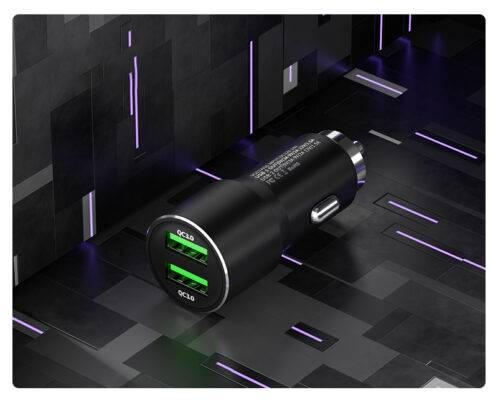36w Ultra-Fast Dual QC USB-C Type-C Car Charger