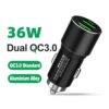 36w Ultra-Fast Dual USB Car Charger