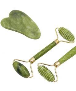 3PCs Jade Facial Roller Massager Facial Skin Care Tool