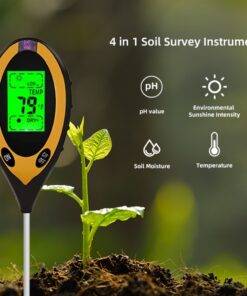 4-in-1 Soil PH Moisture Temperature Sunlight Humidity Meter