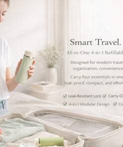 4-in-1 Travel Bottles for Toiletries, Travel Pump Bottle - image 11