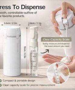 4-in-1 Travel Bottles for Toiletries, Travel Pump Bottle - image 10