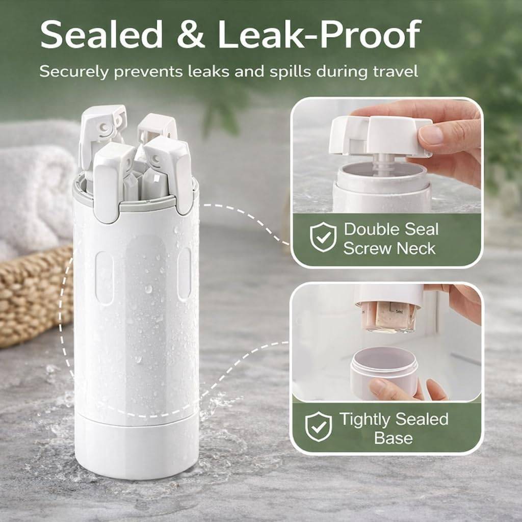 4-in-1 Travel Bottles for Toiletries - packaging