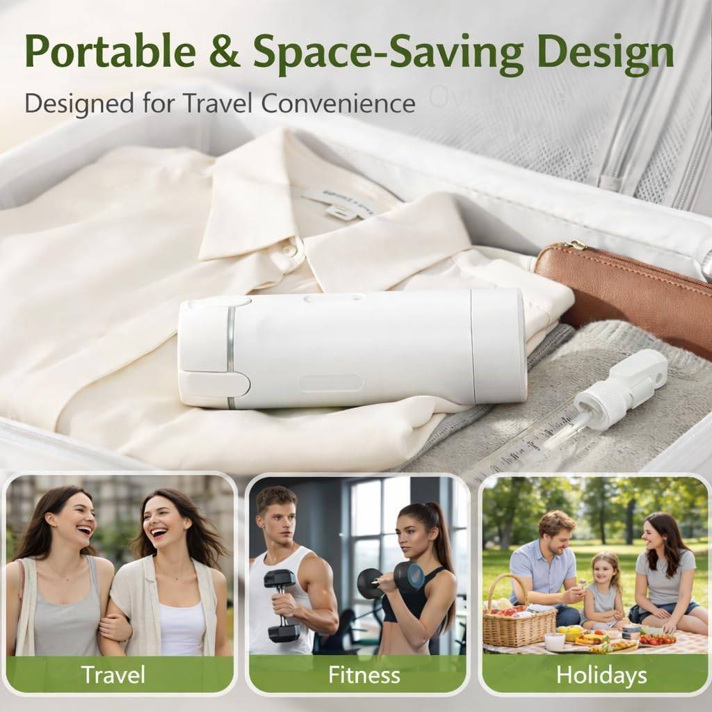 4-in-1 Travel Bottles for Toiletries - compact size comparison