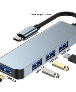 4-in-1 USB C Hub USB Type C to USB 3.0 2.0 Adapter Splitter Docking Station