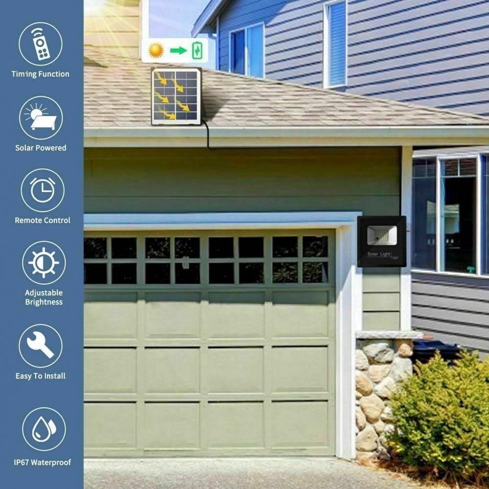 45w Solar Powered Garden LED Remote Control