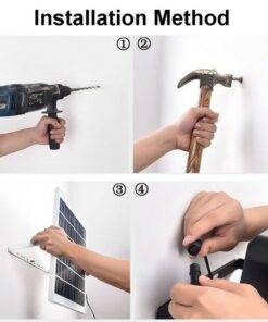 45w Solar Powered Garden LED Remote Control