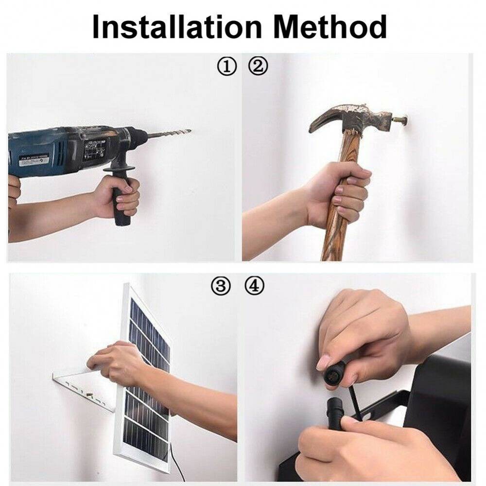 45w Solar Powered Garden LED Remote Control