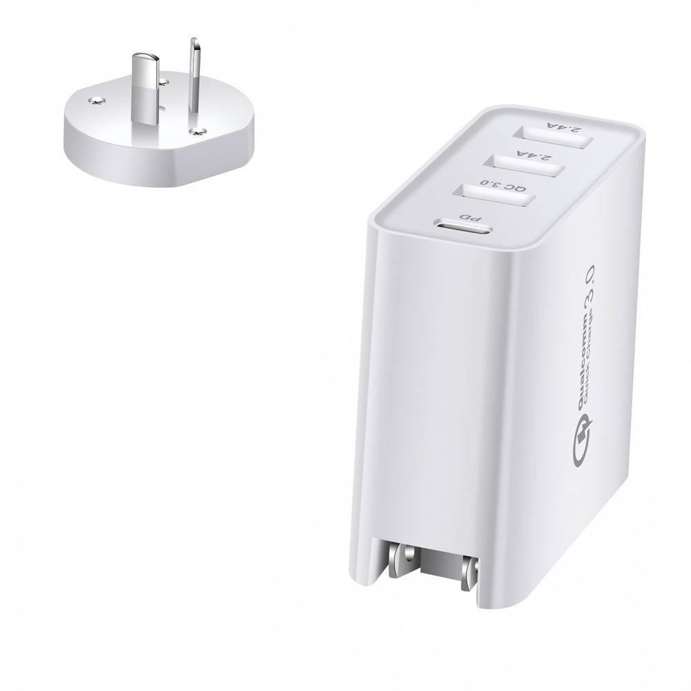 48W 4 Ports PD QC Type-C USB Wall Charger