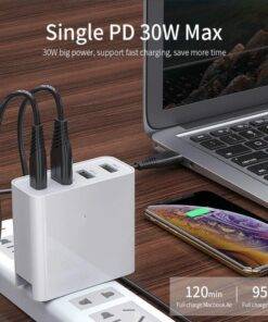 48W 4 Ports PD QC Type-C USB Wall Charger
