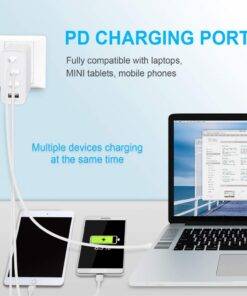 48W 4 Ports PD QC Type-C USB Wall Charger