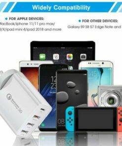 48W 4 Ports PD QC Type-C USB Wall Charger