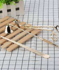 4PCs Stainless Steel Luxury Candle Wick Trimmer Wick Candle Snuffer Plate Tool Set