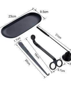 4PCs Stainless Steel Luxury Candle Wick Trimmer Wick Candle Snuffer Plate Tool Set