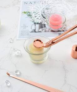 4PCs Stainless Steel Luxury Candle Wick Trimmer Wick Candle Snuffer Plate Tool Set